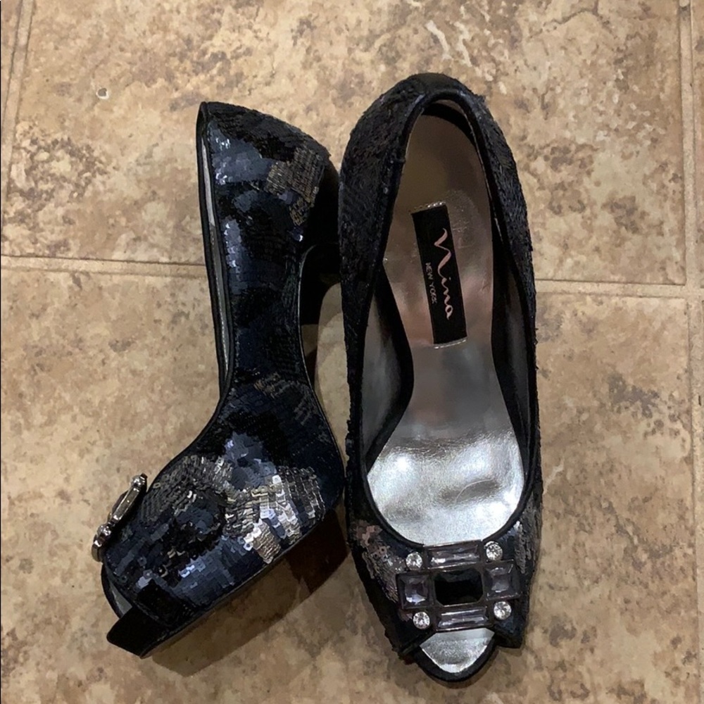 Nina black heels